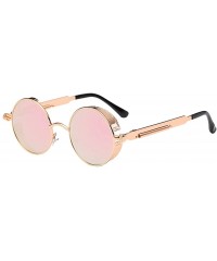 Goggle New Unisex Vintage Eye Sunglasses Retro Eyewear Fashion Radiation Protection Sunglasses - Pink - C618SOO0WXW $10.54