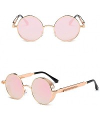 Goggle New Unisex Vintage Eye Sunglasses Retro Eyewear Fashion Radiation Protection Sunglasses - Pink - C618SOO0WXW $10.54