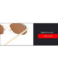 Aviator 2019 new sunglasses - women's sunglasses fashion small box sunglasses - D - CY18S8DSN00 $46.61