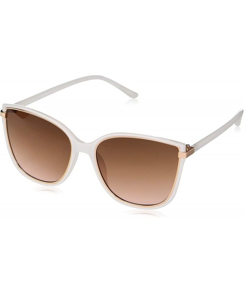 Shield Women's R3315 Combo Glam Cat-Eye Sunglasses with 100% UV Protection - 54 mm - White - CN193O5254L $48.68