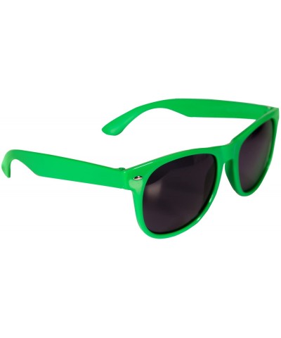 Oval 12 Pack Retro Sunglasses Bulk for Kids Adults Party Favors - Green - CX11MPSWPDH $17.50