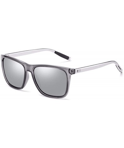 Aviator Sunglasses Male Polarizing Sunglasses Aluminum Magnesium Cycling Glasses Sunglasses Female - H - CV18QD2X6DO $29.86