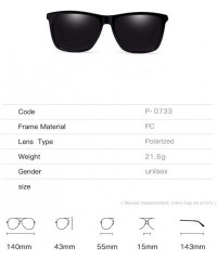 Aviator Sunglasses Male Polarizing Sunglasses Aluminum Magnesium Cycling Glasses Sunglasses Female - H - CV18QD2X6DO $29.86