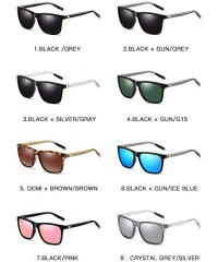 Aviator Sunglasses Male Polarizing Sunglasses Aluminum Magnesium Cycling Glasses Sunglasses Female - H - CV18QD2X6DO $29.86