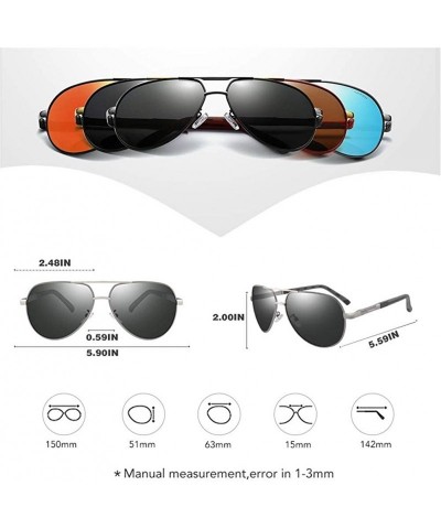 Goggle Polarized Sunglasses Men Driving Coating Fishing Driving Eyewear Male Goggles UV400 - CL198O8G5AS $13.90