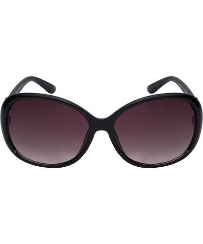 Butterfly Women's Butterfly Frame Sunglasses with Gradient Lens 32053R-AP - Black - CX12N20M4D1 $8.79