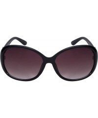 Butterfly Women's Butterfly Frame Sunglasses with Gradient Lens 32053R-AP - Black - CX12N20M4D1 $8.79