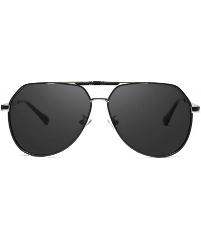 Oversized Men's Sunglasses Brand Designer Pilot Polarized Male Sun Glasses Y7700 C1BOX - Y7700 C3box - C918XDWWLT8 $15.15