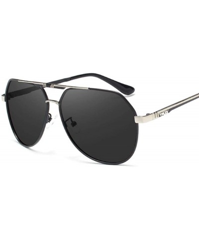 Oversized Men's Sunglasses Brand Designer Pilot Polarized Male Sun Glasses Y7700 C1BOX - Y7700 C3box - C918XDWWLT8 $15.15