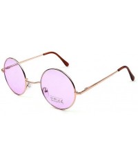 Rimless Men Women Round Vintage Aviator Mirrored Sunglasses Circle Eyewear Summer Outdoor Glasses - C - CO185YMYWAU $10.46