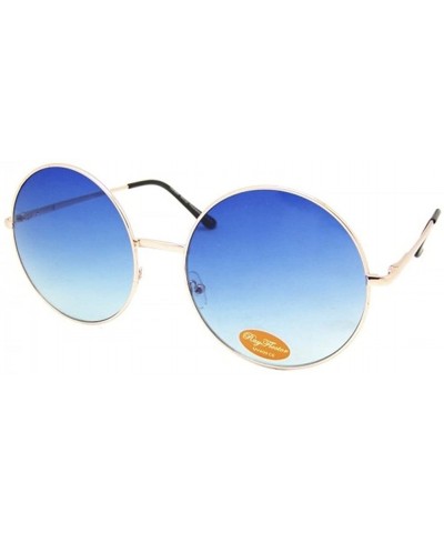 Round Big Round Ombré Sunglasses - Blue - C018CSAT7HO $29.45