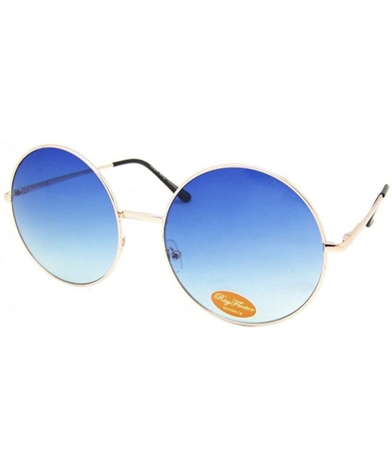 Round Big Round Ombré Sunglasses - Blue - C018CSAT7HO $13.56