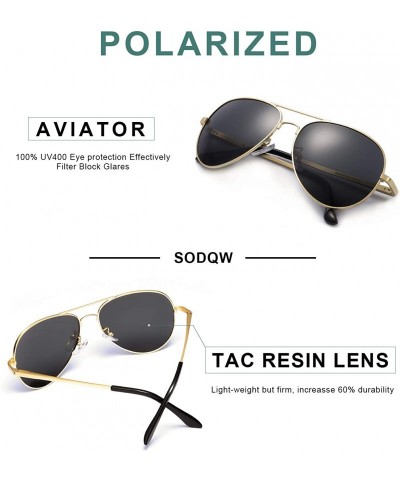 Aviator Polarized Sunglasses Classic protection - CU196IO6LXT $17.20