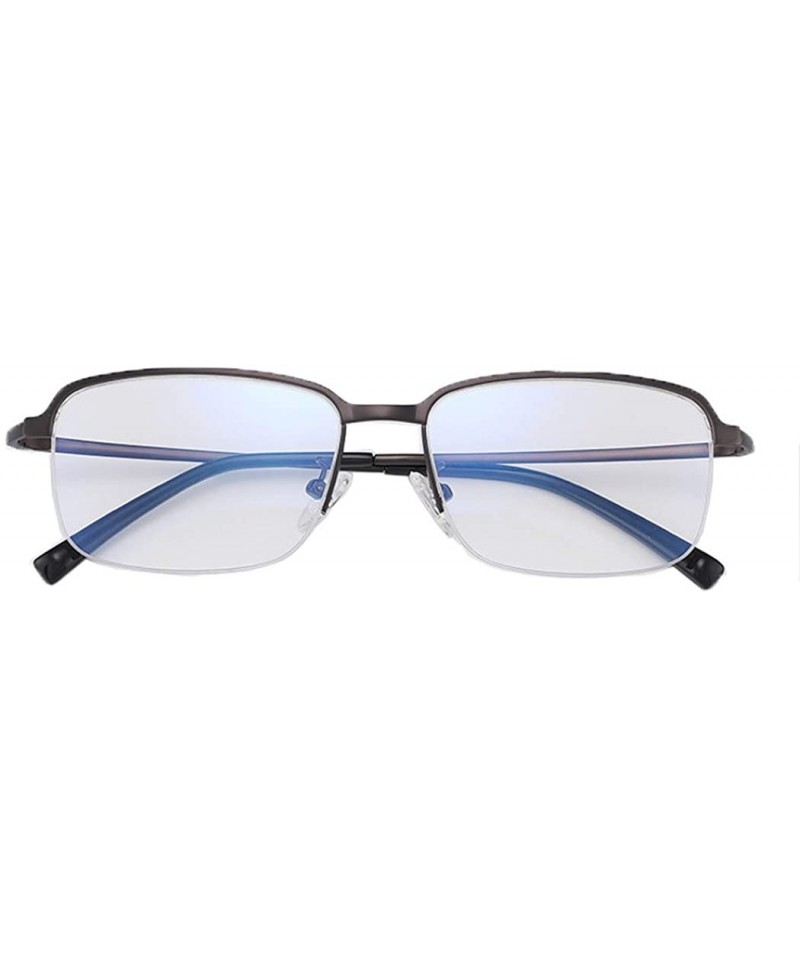 Round Unisex metal frame glasses- classic round metal transparent lens flat mirror - C - C318RX045UN $58.43