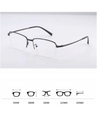 Round Unisex metal frame glasses- classic round metal transparent lens flat mirror - C - C318RX045UN $58.43