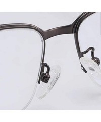 Round Unisex metal frame glasses- classic round metal transparent lens flat mirror - C - C318RX045UN $58.43