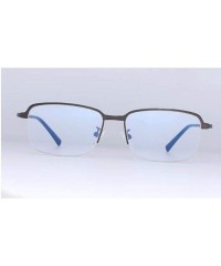 Round Unisex metal frame glasses- classic round metal transparent lens flat mirror - C - C318RX045UN $58.43