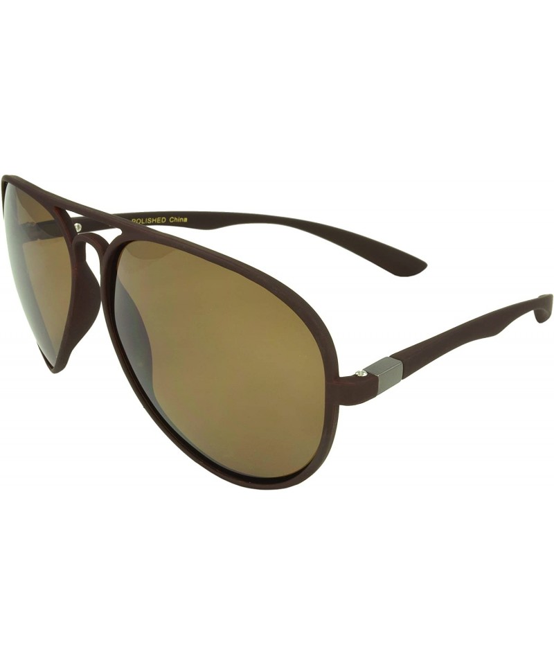 Aviator Vintage Retro Eyewear Clintwood Aviator Fashion Sunglasses - Brown - CO11I0I3NUP $10.28