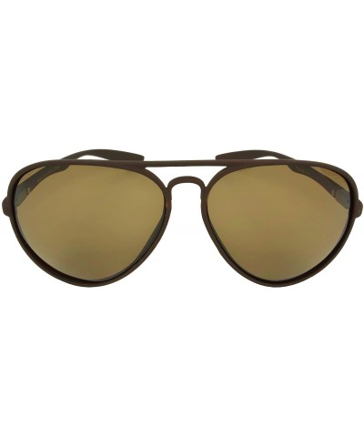 Aviator Vintage Retro Eyewear Clintwood Aviator Fashion Sunglasses - Brown - CO11I0I3NUP $10.28