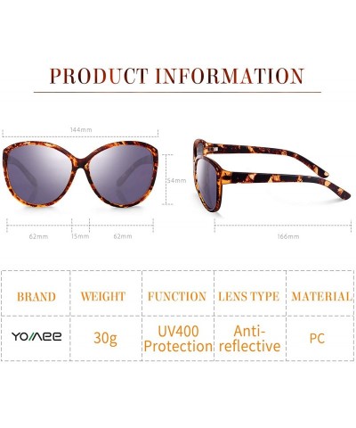 Oversized Oversized Classic Black Womens Sunglasses - UV400 Lens - with Zipper Case - Brown - CE18RRXCADI $18.07