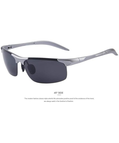 Aviator 100% Polarized Driver Driving Sunglasses TR90 Ultra Lightweight C02 Blue - C04 Sliver - CR18XHGRWK5 $10.28