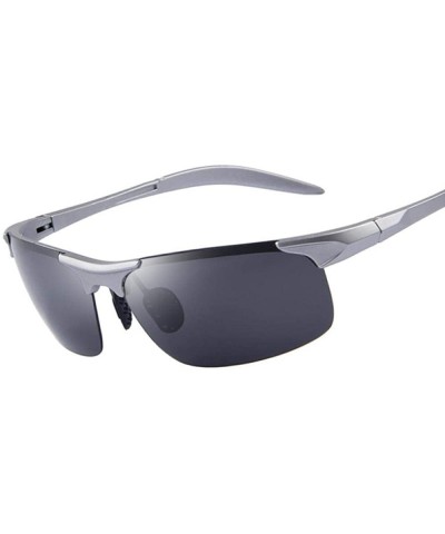 Aviator 100% Polarized Driver Driving Sunglasses TR90 Ultra Lightweight C02 Blue - C04 Sliver - CR18XHGRWK5 $10.28