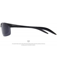 Aviator 100% Polarized Driver Driving Sunglasses TR90 Ultra Lightweight C02 Blue - C04 Sliver - CR18XHGRWK5 $10.28