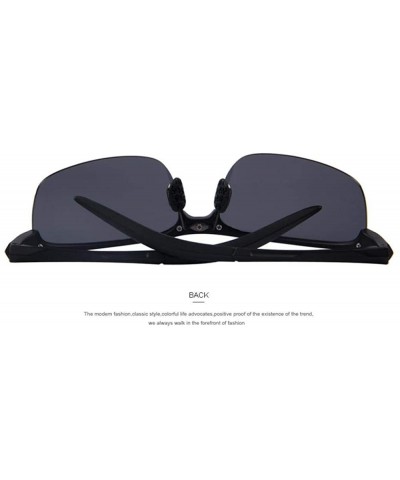 Aviator 100% Polarized Driver Driving Sunglasses TR90 Ultra Lightweight C02 Blue - C04 Sliver - CR18XHGRWK5 $10.28