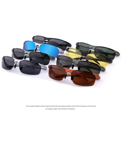 Aviator 100% Polarized Driver Driving Sunglasses TR90 Ultra Lightweight C02 Blue - C04 Sliver - CR18XHGRWK5 $10.28