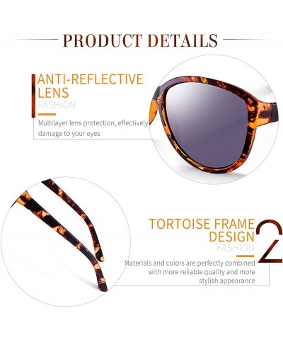 Oversized Oversized Classic Black Womens Sunglasses - UV400 Lens - with Zipper Case - Brown - CE18RRXCADI $18.07