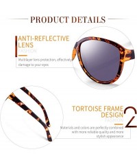 Oversized Oversized Classic Black Womens Sunglasses - UV400 Lens - with Zipper Case - Brown - CE18RRXCADI $18.07