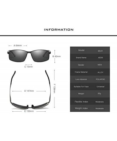 Oversized Womens Sunglasses mens polarized lenses driving lightweight UV cut UV cut fishing sport tennis Glasses - 01black - ...