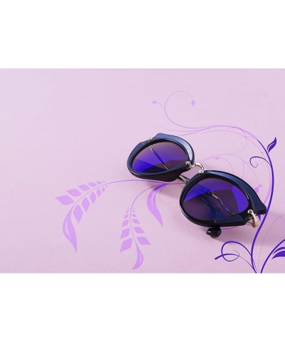 Cat Eye Women's Sunglasses with Reflective Lense - Cat Eye Design - CH18TI3E83M $8.38