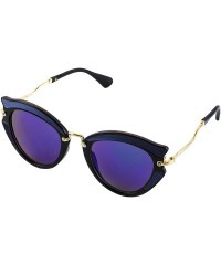 Cat Eye Women's Sunglasses with Reflective Lense - Cat Eye Design - CH18TI3E83M $8.38