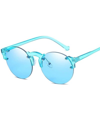 Rimless Fashion Rimless Sunglasses Women Brand Design Female Sun Glasses Ladies 1 - 8 - CQ18XGEO08Z $9.62