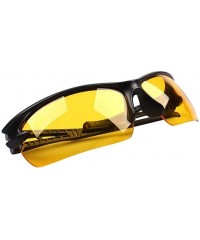 Wrap Unisex Sunglasses Bike Running Driving Fishing Golf Baseball Glasses Sunglasses - Yellow - CF190752S8L $10.99