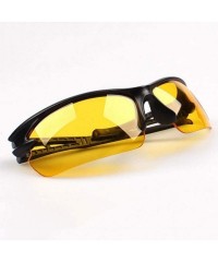 Wrap Unisex Sunglasses Bike Running Driving Fishing Golf Baseball Glasses Sunglasses - Yellow - CF190752S8L $10.99