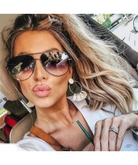 Goggle Mini Black Sunglasses Luxury Women Fashion 2019 Mirror Pink Glasses Pilot Style Adult Girls Gradient UV400 - CP198AHMX...
