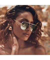 Goggle Mini Black Sunglasses Luxury Women Fashion 2019 Mirror Pink Glasses Pilot Style Adult Girls Gradient UV400 - CP198AHMX...