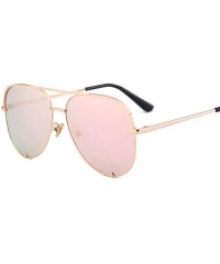 Goggle Mini Black Sunglasses Luxury Women Fashion 2019 Mirror Pink Glasses Pilot Style Adult Girls Gradient UV400 - CP198AHMX...