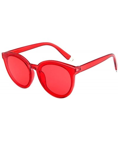 Oversized Polarized Womens Sunglasses UV Protection Oversized Cateyes Sunglasses - G - C7190HZ6SLG $15.86