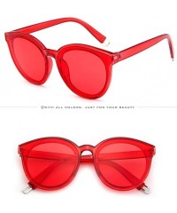 Oversized Polarized Womens Sunglasses UV Protection Oversized Cateyes Sunglasses - G - C7190HZ6SLG $7.82