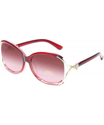 Oversized Fashion Oversized Vintage Flower Women Sunglasses Uv400 Protection Polarized Ladies Full Frame Sunglasses 1558 - CB...