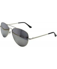 Aviator Sunglasses Men's Ladies Fashion 80s Retro Style Designer Shades UV400 Lens Unisex - Silver Mirror - CE11LDQEISR $9.03