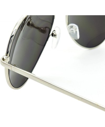 Aviator Sunglasses Men's Ladies Fashion 80s Retro Style Designer Shades UV400 Lens Unisex - Silver Mirror - CE11LDQEISR $9.03