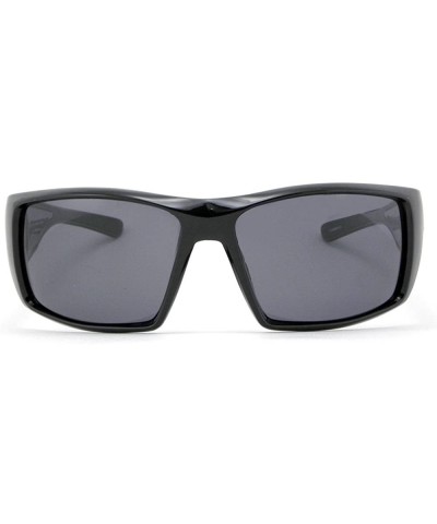 Sport Polarized Sunglasses Quiet Storm - Shiny Black / Smoke Tical Polarized - CB11D5VUCQ5 $85.05