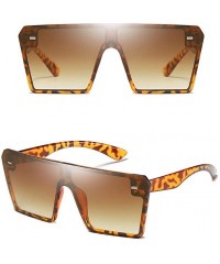 Round UV Protection Sunglasses for Women Men Rimless frame Rectangle Plastic Lens Metal Frame Sunglass - F - CA19033S0LN $11.75