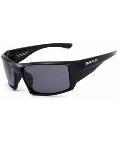 Sport Polarized Sunglasses Quiet Storm - Shiny Black / Smoke Tical Polarized - CB11D5VUCQ5 $37.56