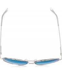 Aviator Heat Wave Reading Aviator Sunglasses - Blue/Silver - CZ1806T0A5Q $25.76