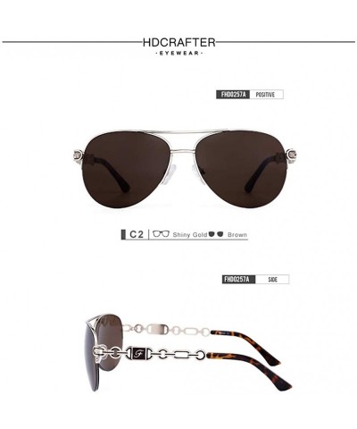 Aviator Women's Lightweight Oversized Aviator sunglasses - Mirrored Polarized Lens Men/Women - Brown - CF18SZ8S2Y5 $45.13